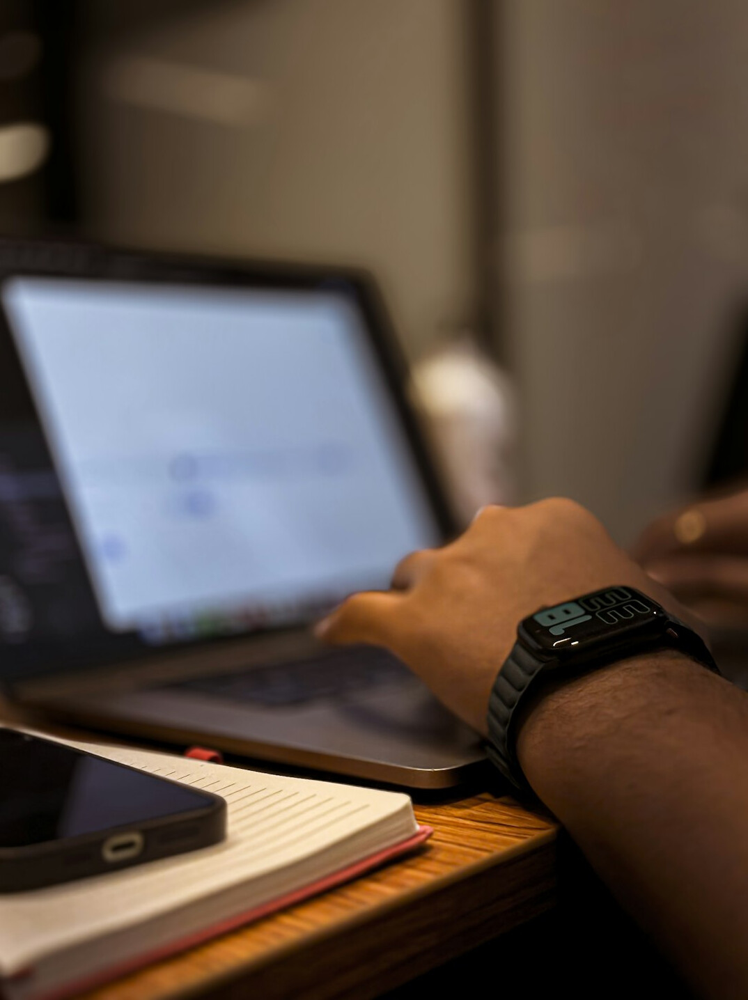 person learning to code on laptop